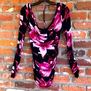Cache orchid floral print tunic